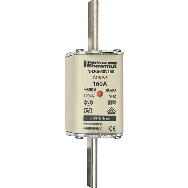 Mersen NH-Sicherungseinsatz SF Gr.2 gG 160A/500V KM NH2GG50V160